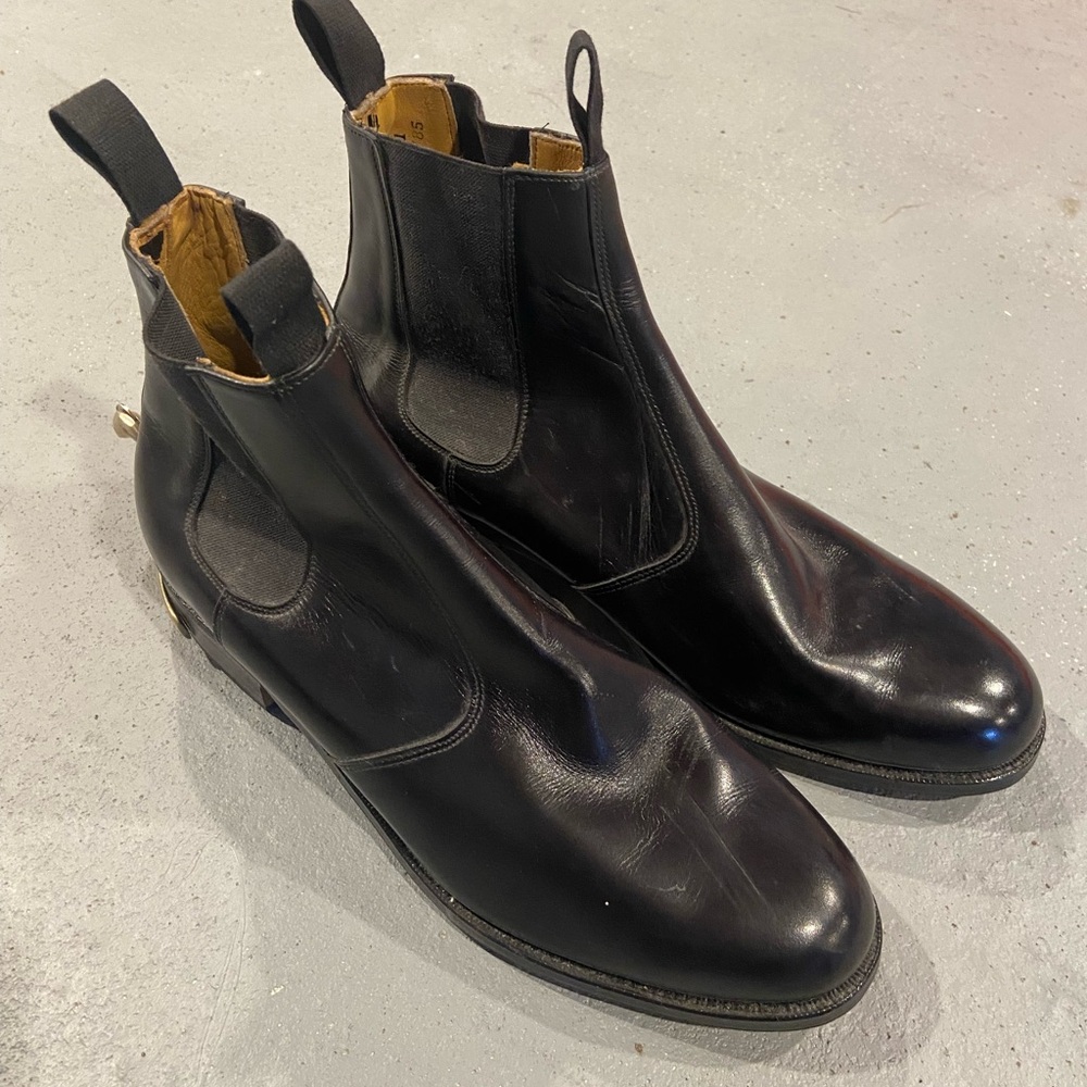 Elegant Black Men's RCMP Ankle Boots